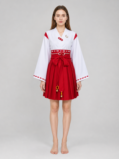 Silent Hill Red and White Cosplay Dress with Belt