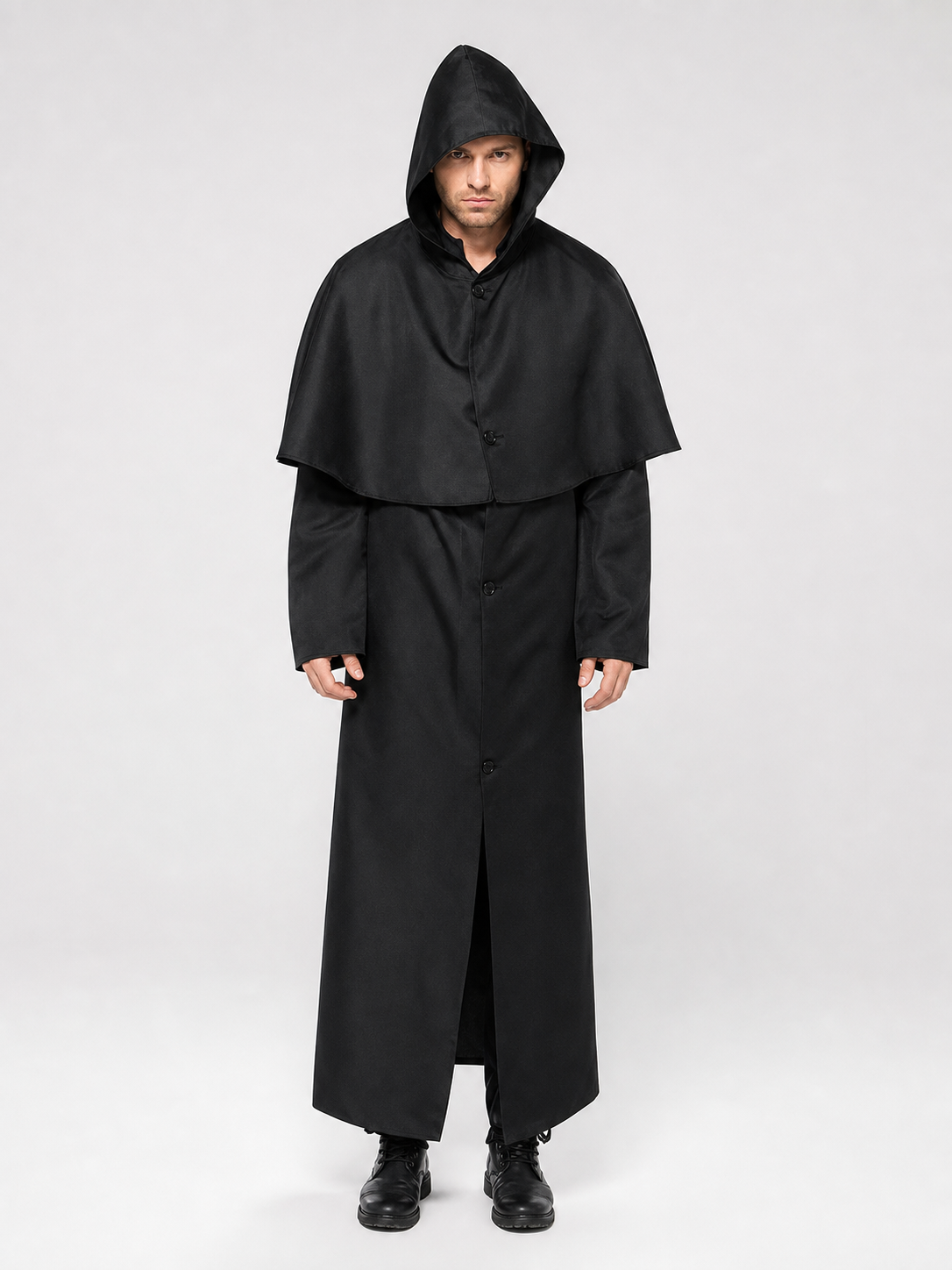 Halloween Hooded Robe Cloak with Cape