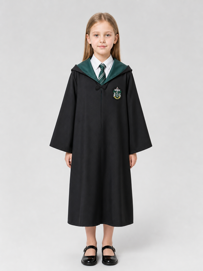 Wizard Costume: Hooded Robe with Tie