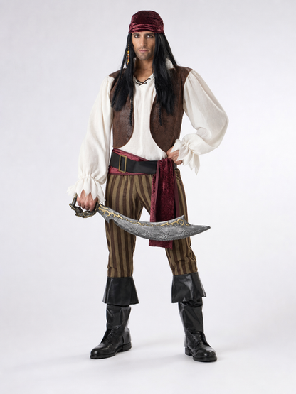Pirate Costume with Shirt and Vest