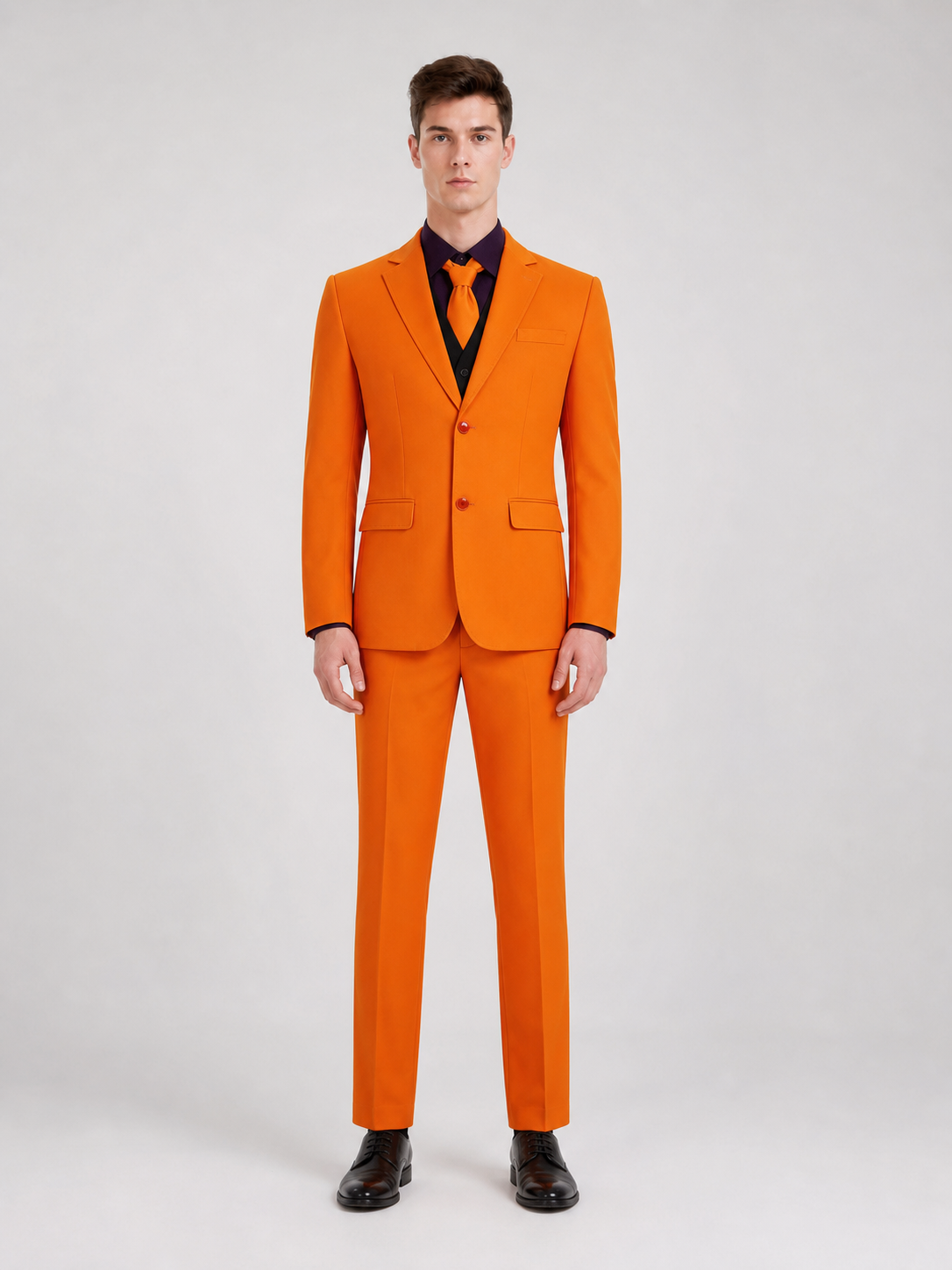 Clown Cosplay Costume: Orange Set
