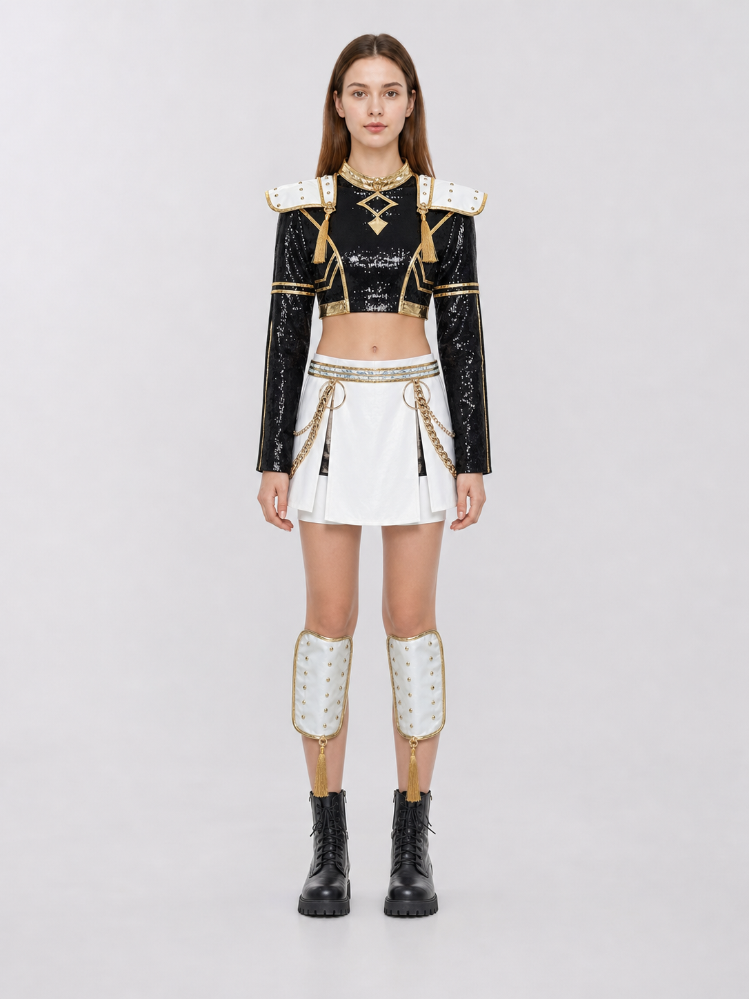 Zoe Black and Gold Stage Cosplay Costume