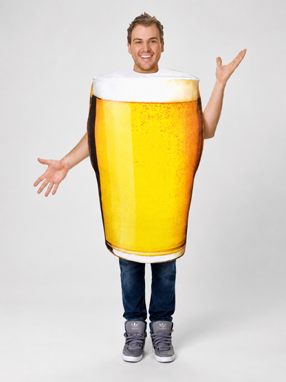 Beer Glass Costume for Halloween and Parties