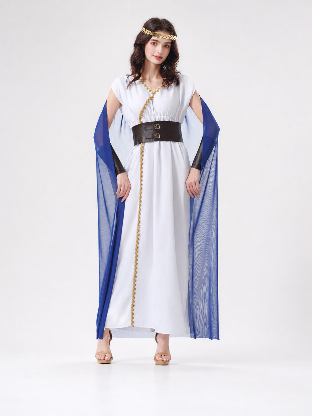 Greek-Style Carnival Costume with Cape