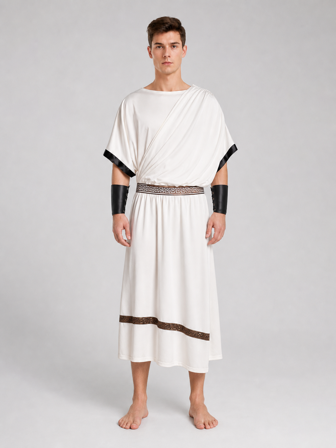 Ancient Greek Draped Tunic with Trim