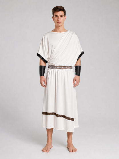 Ancient Greek Draped Tunic with Trim