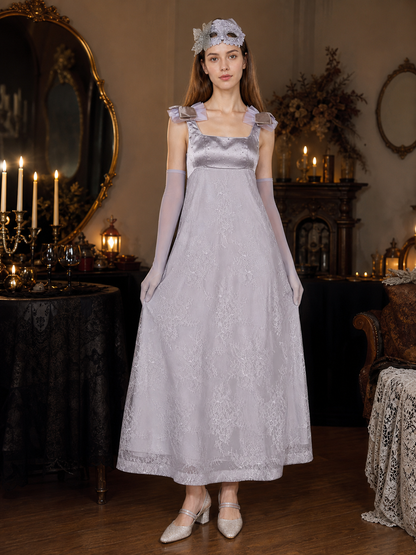 Long Cosplay Dress with Mask and Gloves