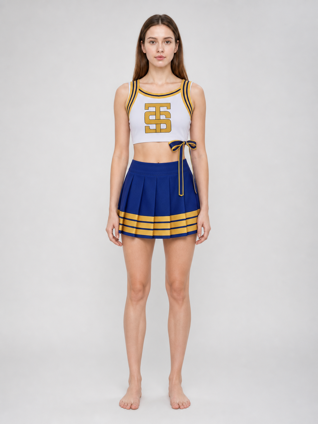 Taylor Swift Cheerleader Cosplay Costume with Bow