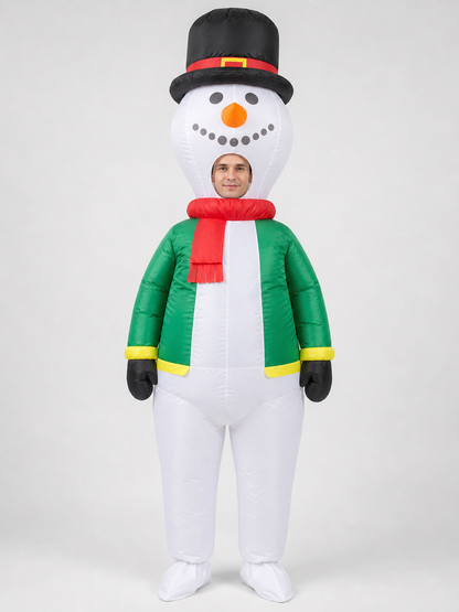 Inflatable Snowman Costume for Parties and Parades