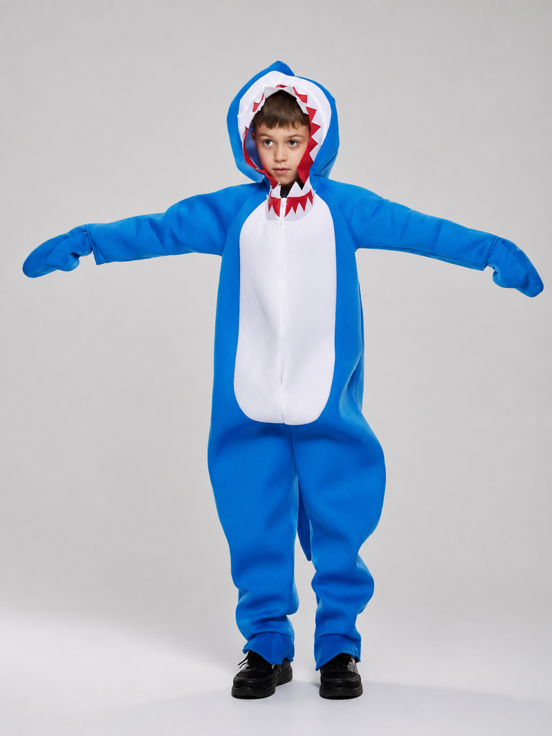Shark costume, jumpsuit for parties