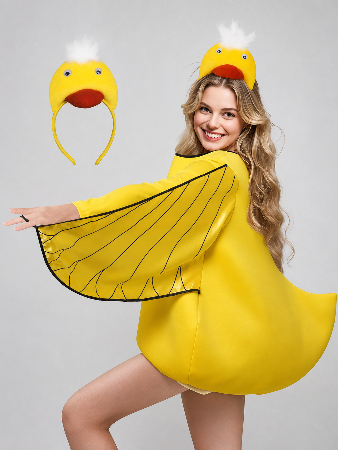 Duck costume with wings and headband
