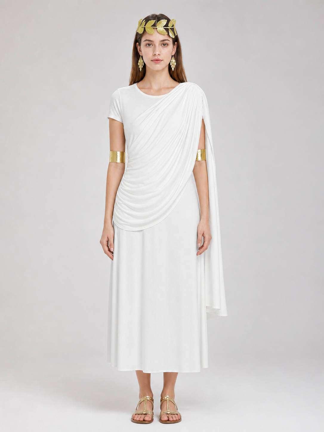 Greek-Style Costume Dress with Accessories