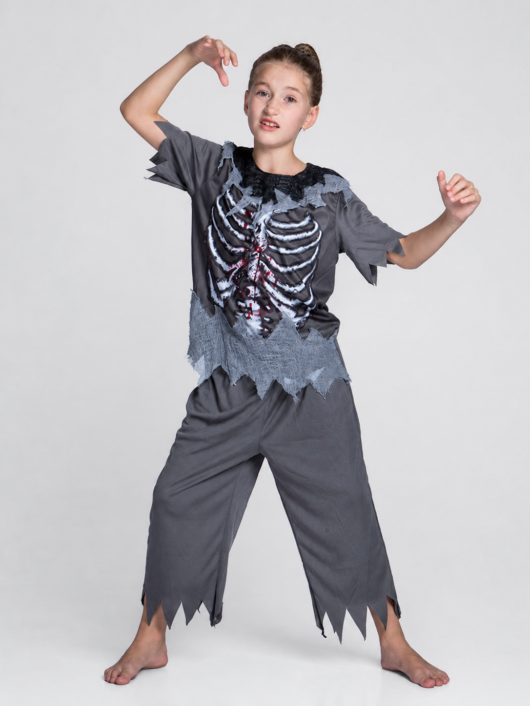Halloween Skeleton Costume: Shirt and Pants