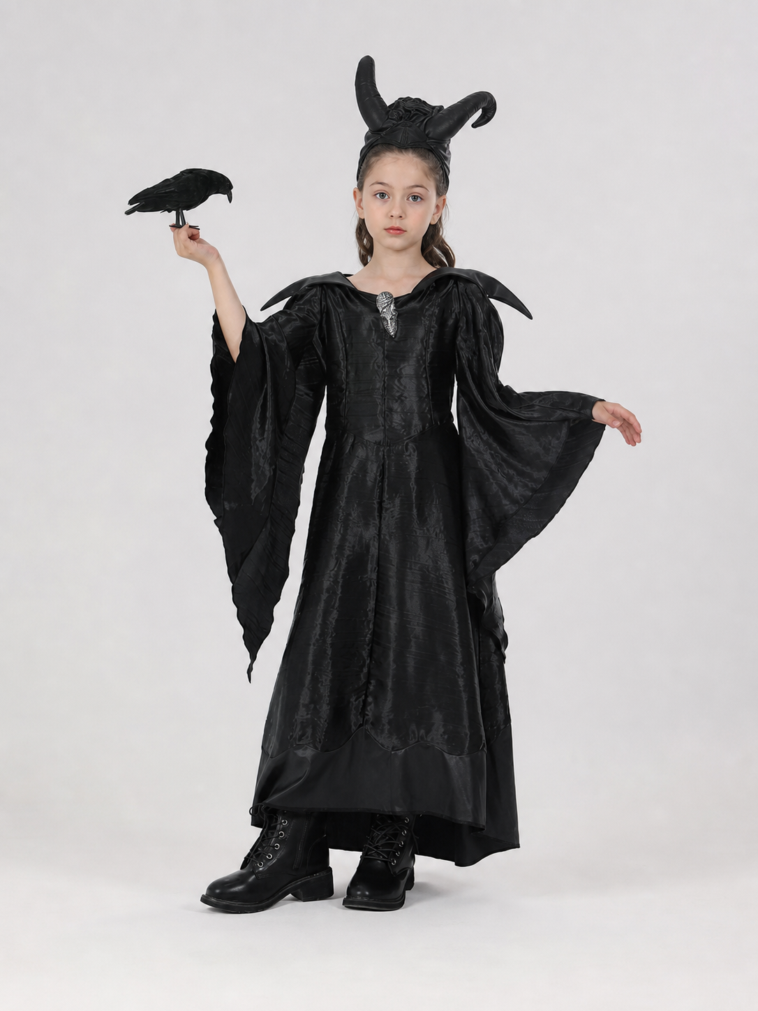 Halloween Costume: Dress and Horned Headpiece