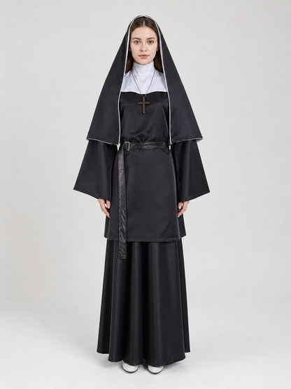 The Nun Cosplay Costume, Black-and-White Look