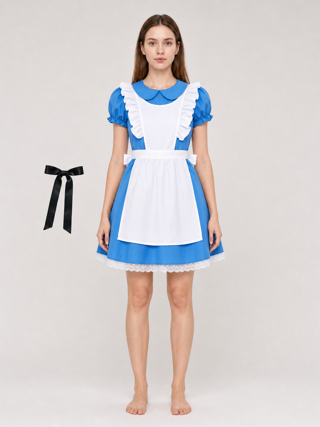 Alice-inspired Carnival Dress, Blue and White