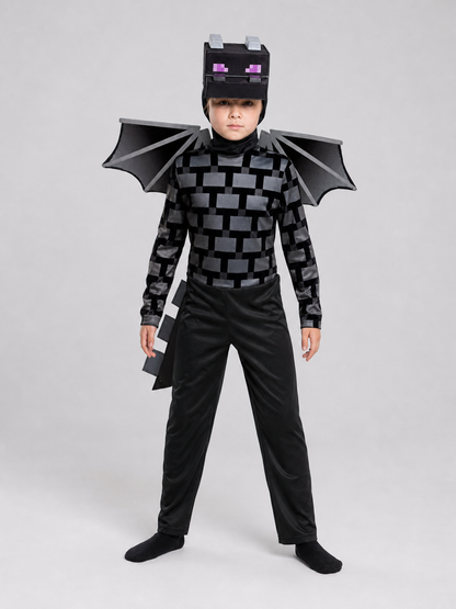 Pixel-Style Dragon Costume for Cosplay
