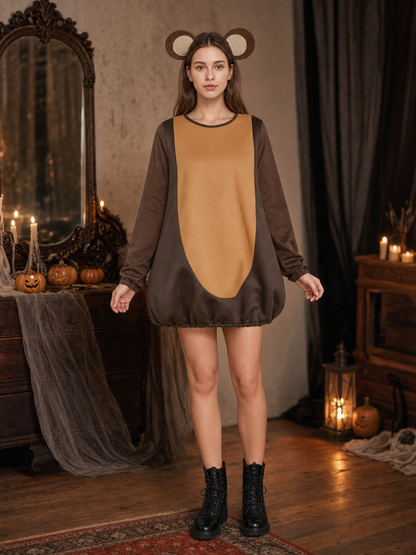 Adult Monkey Costume, Brown