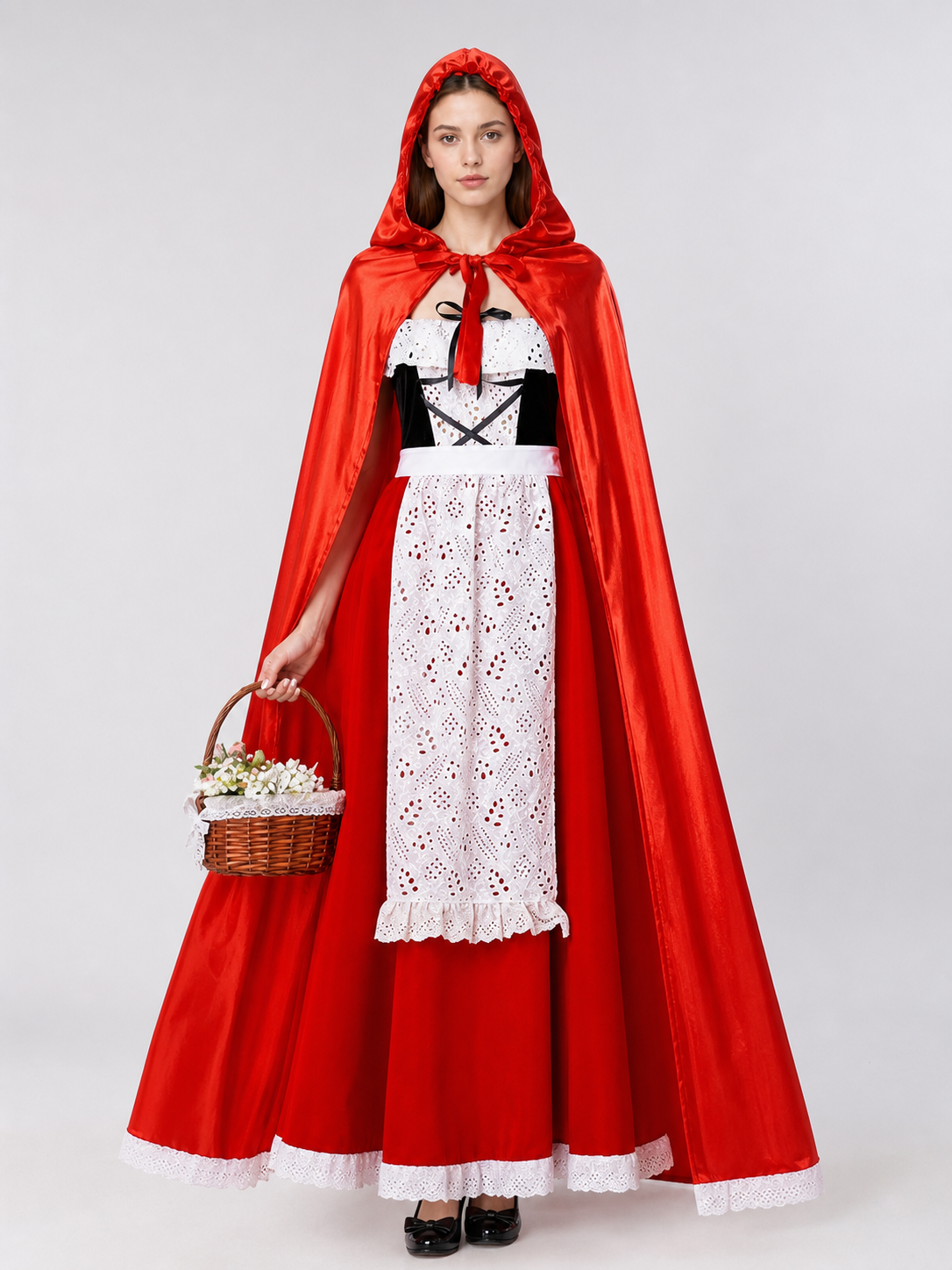 Little Red Riding Hood Hooded Costume for Halloween
