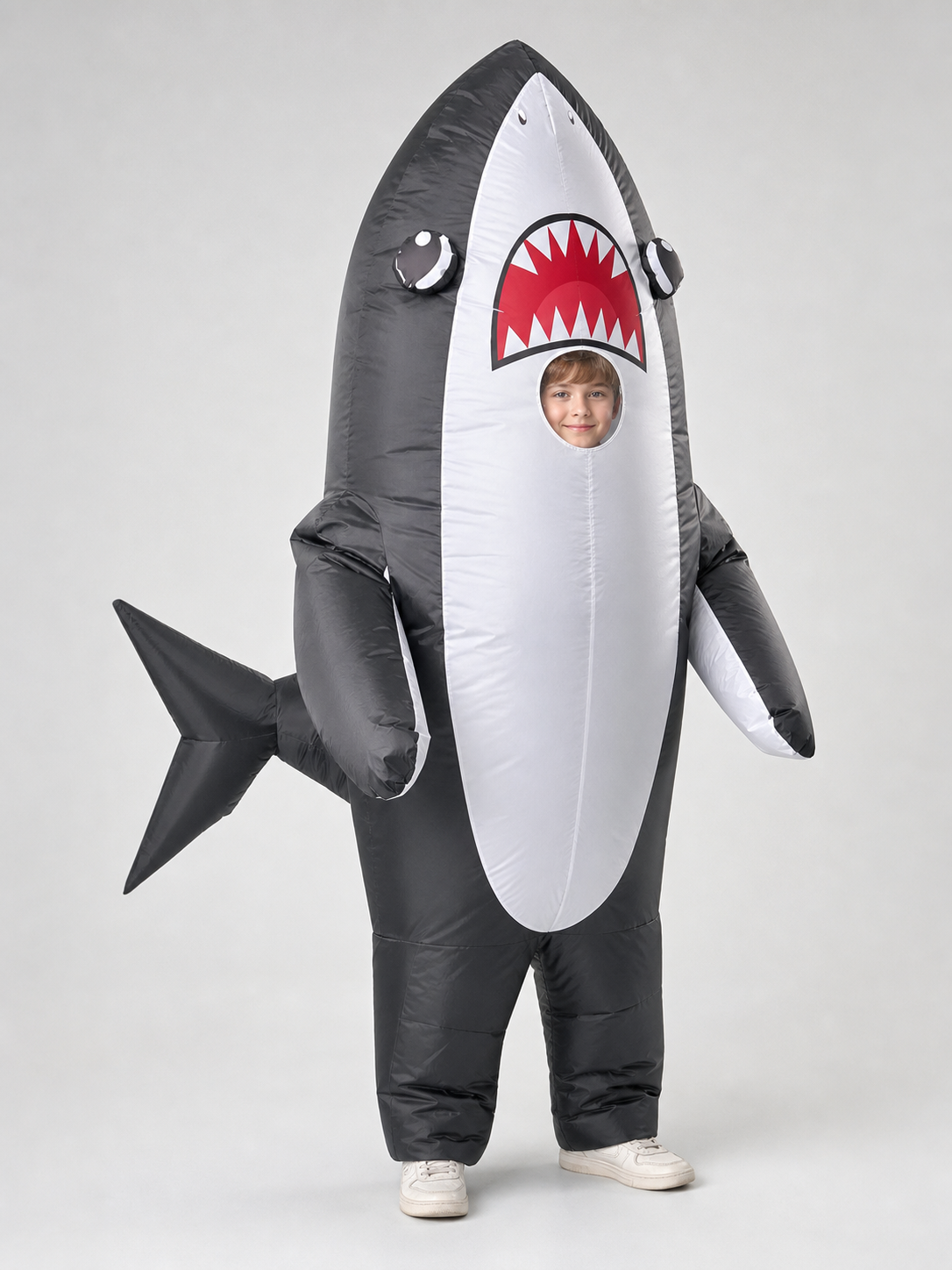 Inflatable Shark Costume with USB Fan