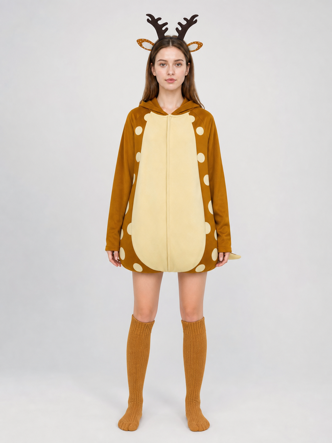 Adult Deer Costume with Antlers