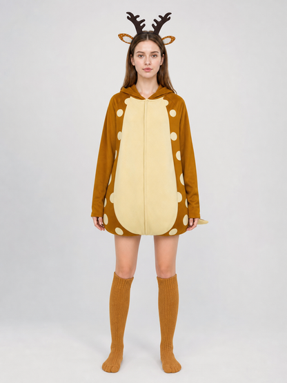 Adult Deer Costume with Antlers