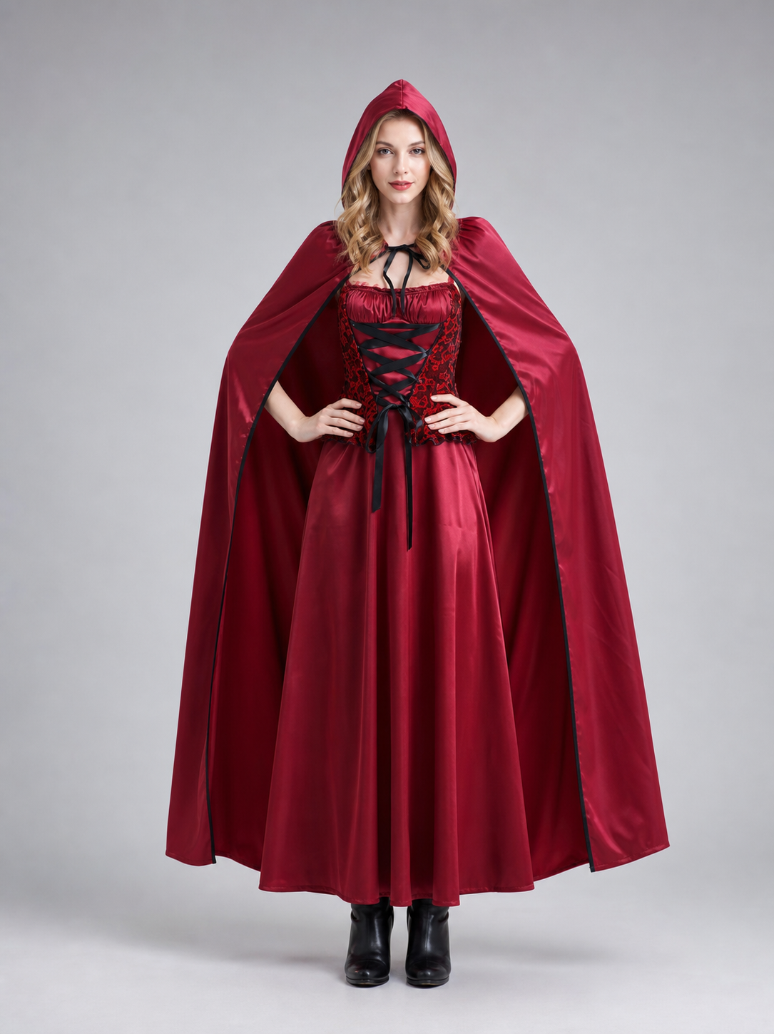Little Red Riding Hood Carnival Costume with Hood
