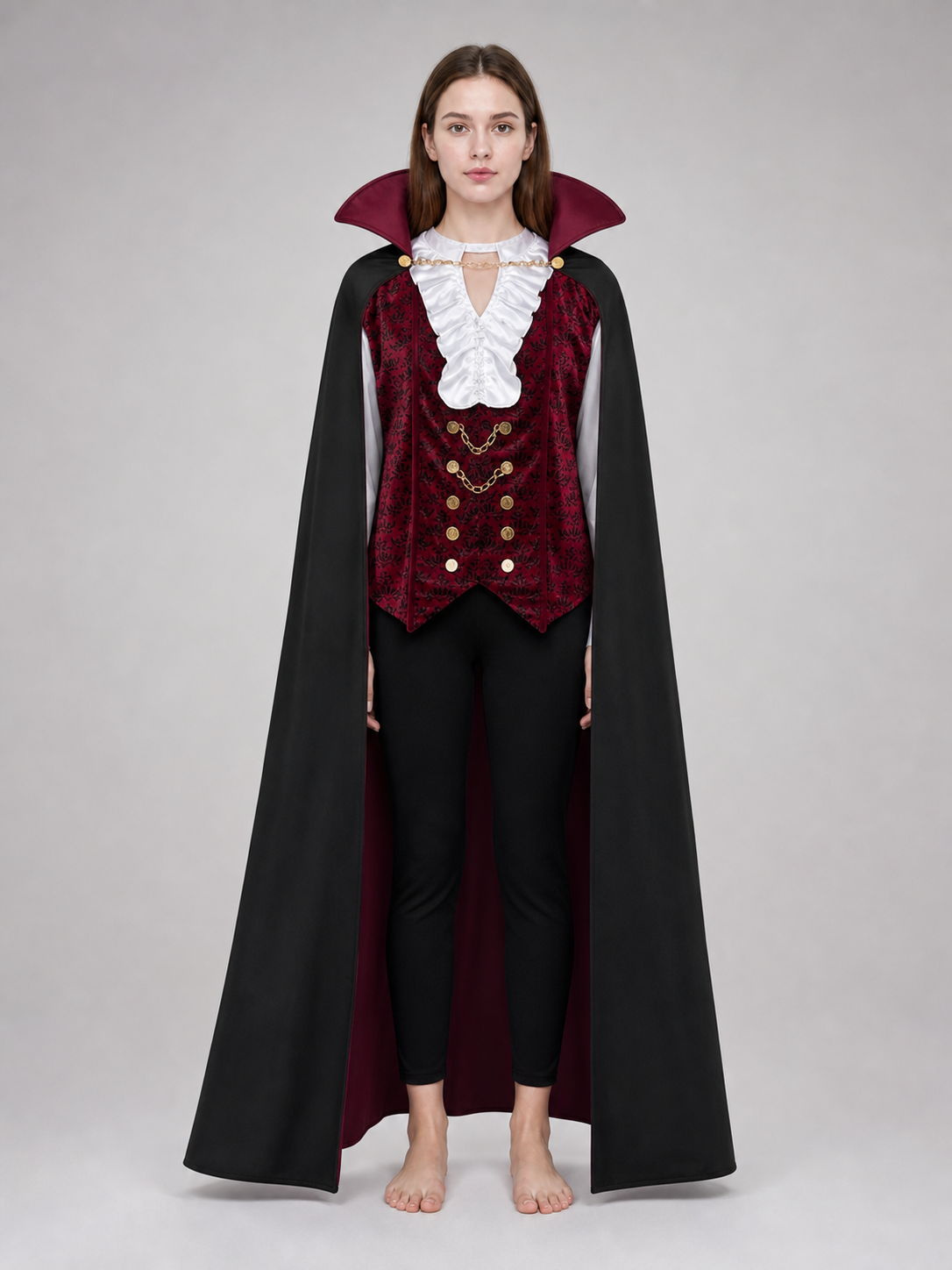 Count Costume: Victorian-Style Coat and Vest with Jabot