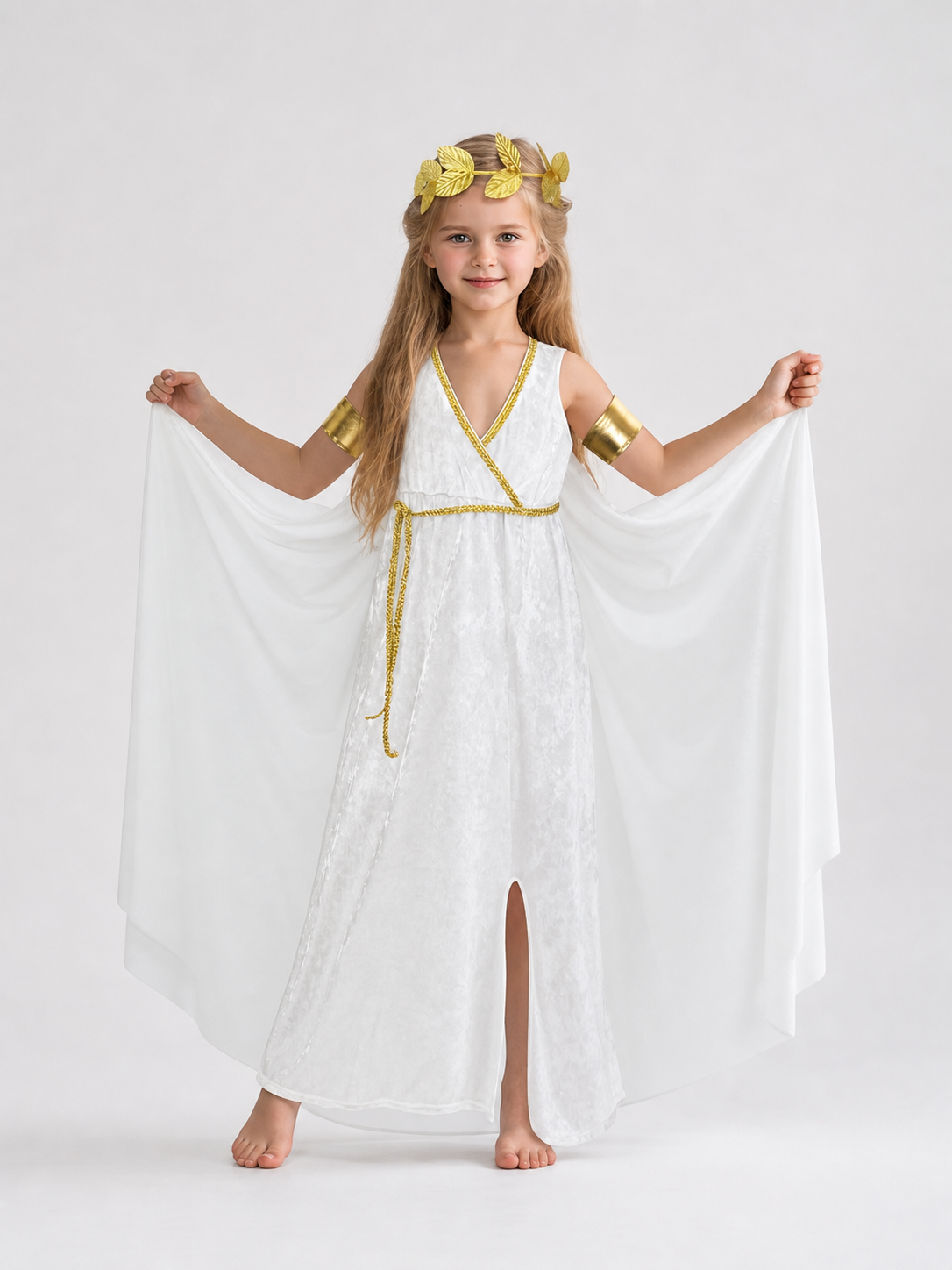 Ancient Greek Style Costume Dress with Wreath