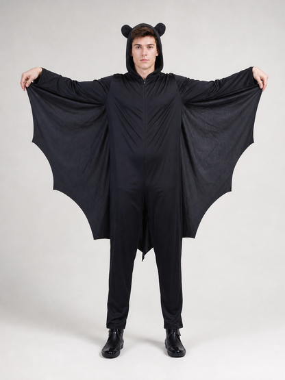 Hooded Bat Costume on-model view 2