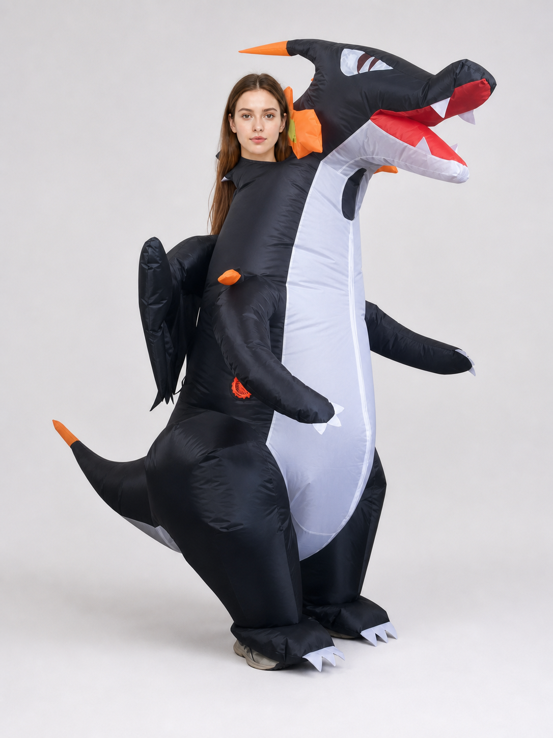 Inflatable Dragon Figure for Halloween and Parties