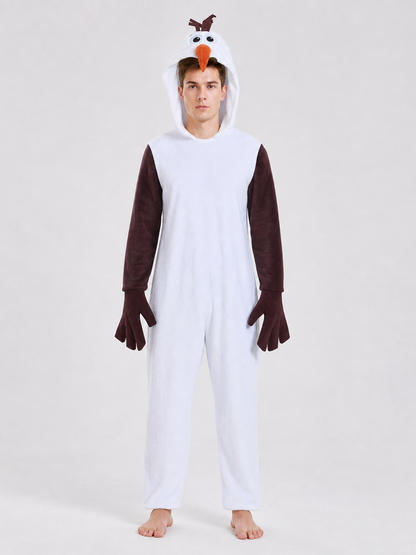 Snowman Costume for Cosplay, Holidays, and Performances
