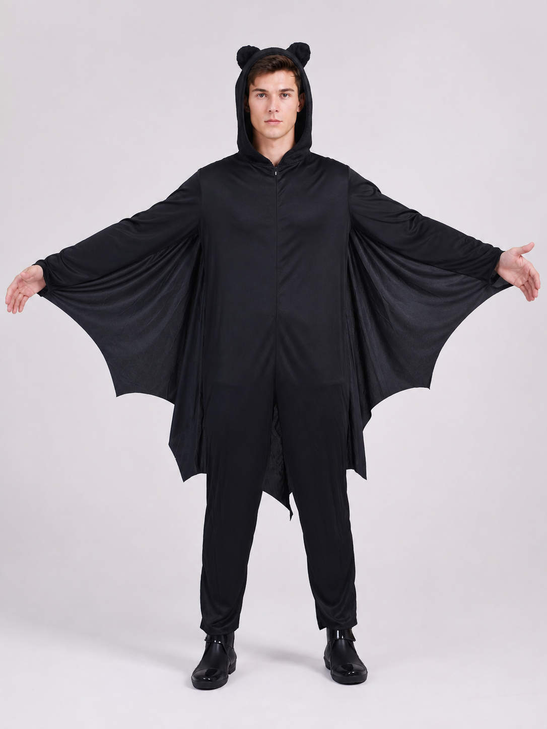Hooded Bat Costume on-model view 4