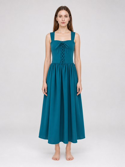 Medieval Strappy Lace-Up Dress