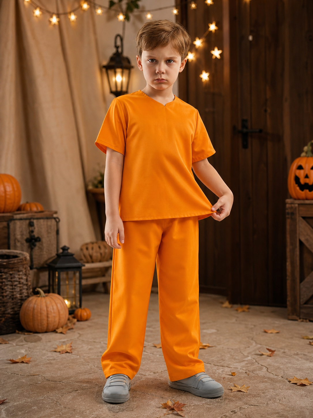 Prison-Style Costume Set