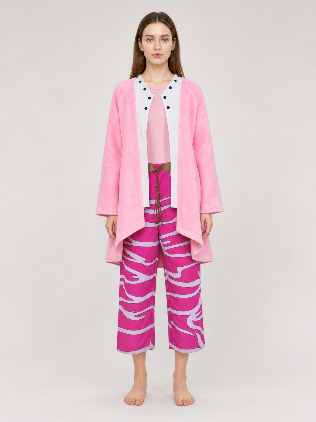 Doflamingo One Piece Anime Cosplay Costume on-model view 2
