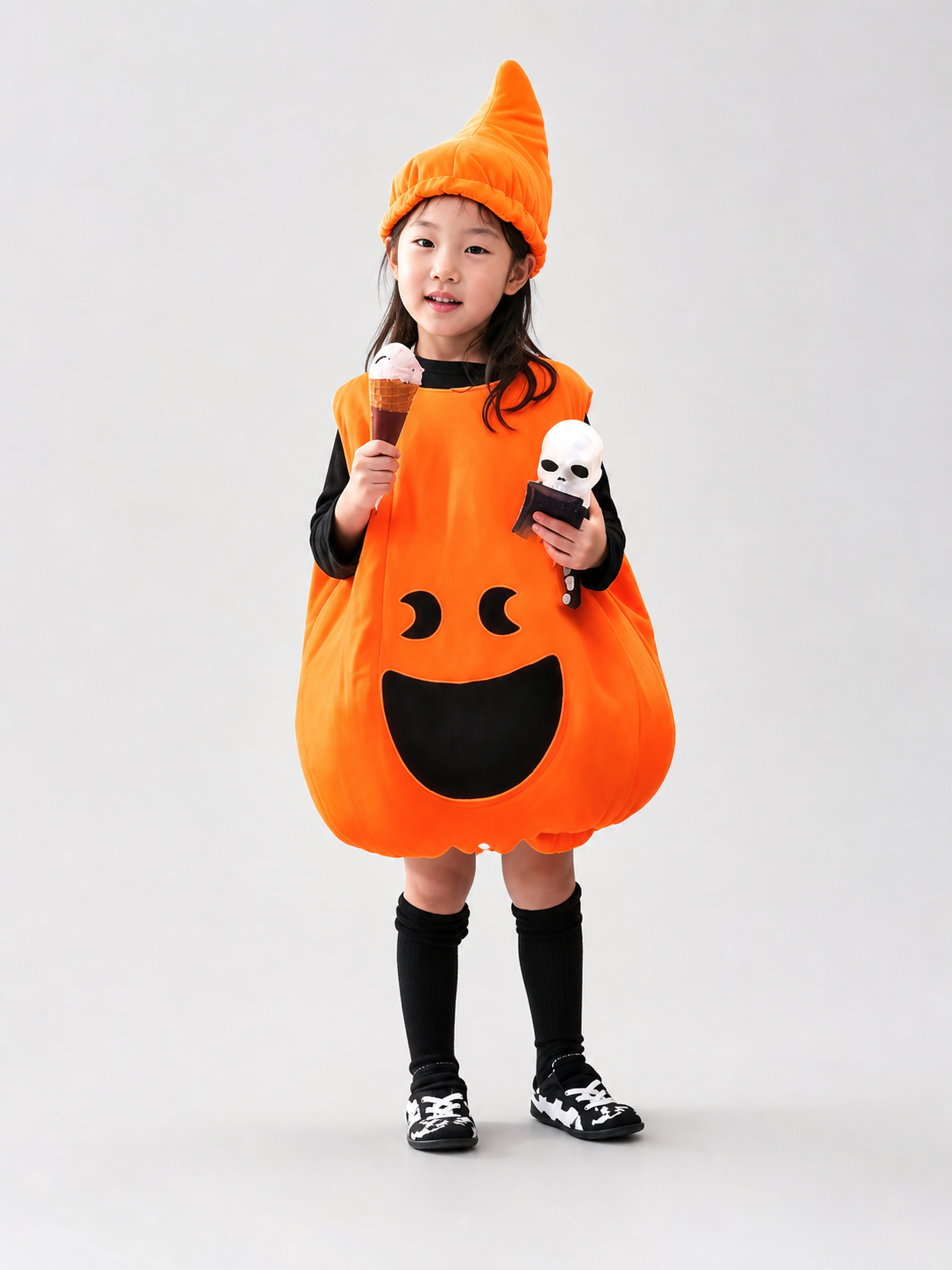 Pumpkin Halloween Costume with Hat