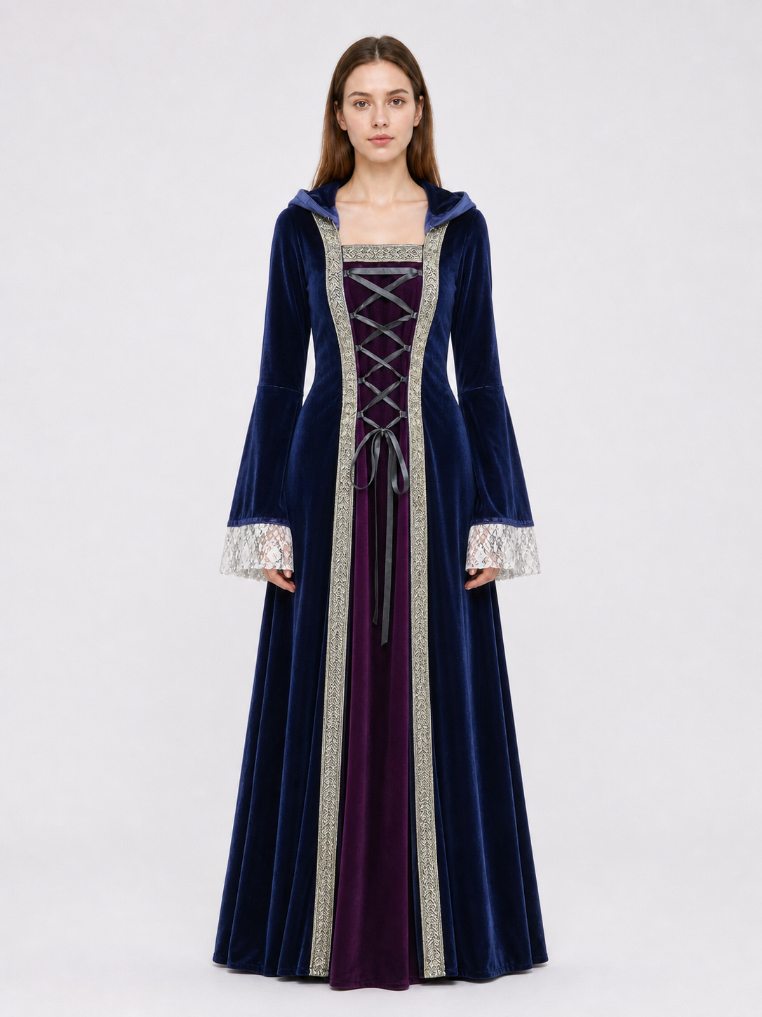 Medieval Hooded Dress, Gothic Cosplay
