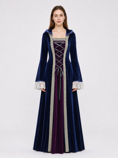 Medieval Hooded Dress, Gothic Cosplay