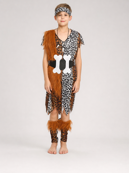 Kids Caveman Costume with Accessories