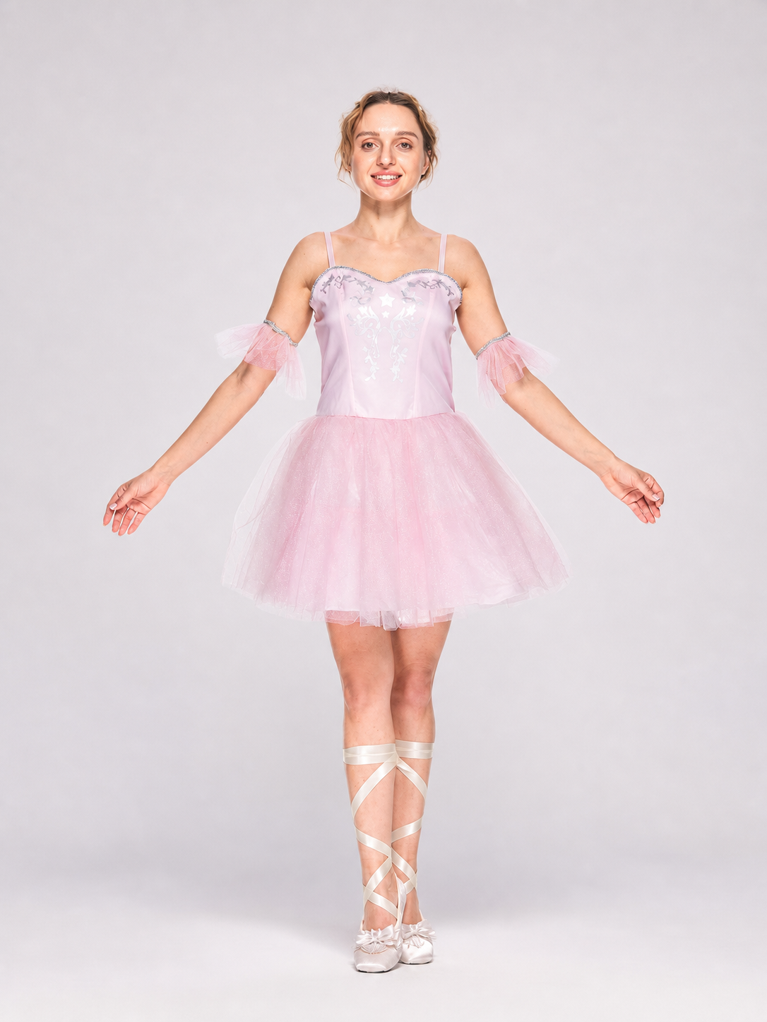 Ballet Stage Dress with Tutu Skirt