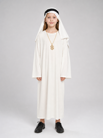 Children's Arabian-Style Carnival Costume with Pendant