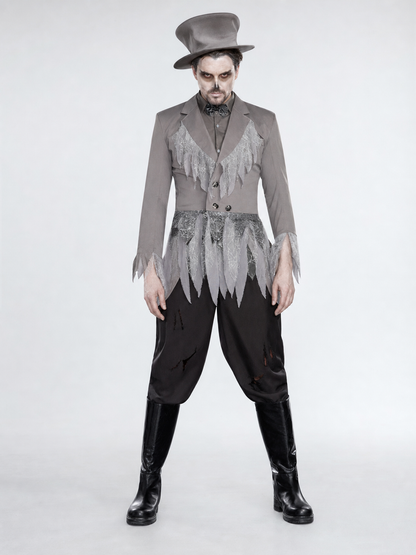 Gothic vampire costume with top hat for Halloween