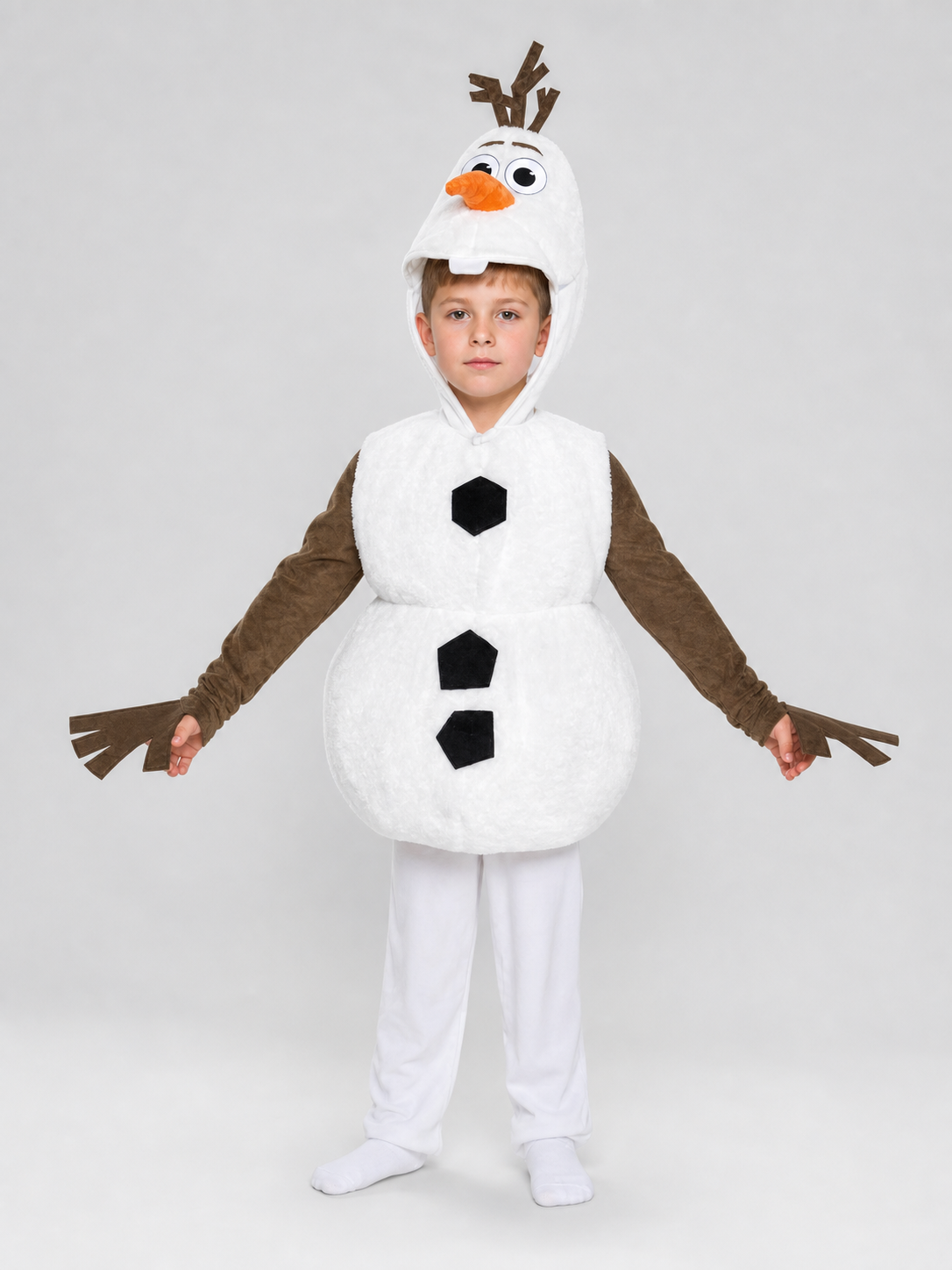 Snowman Costume for a Children's Party and Skit