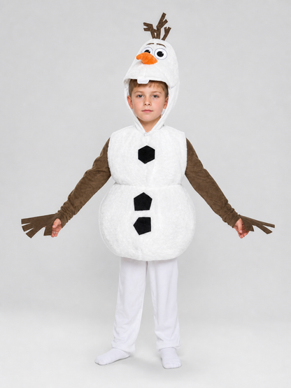 Snowman Costume for a Children's Party and Skit