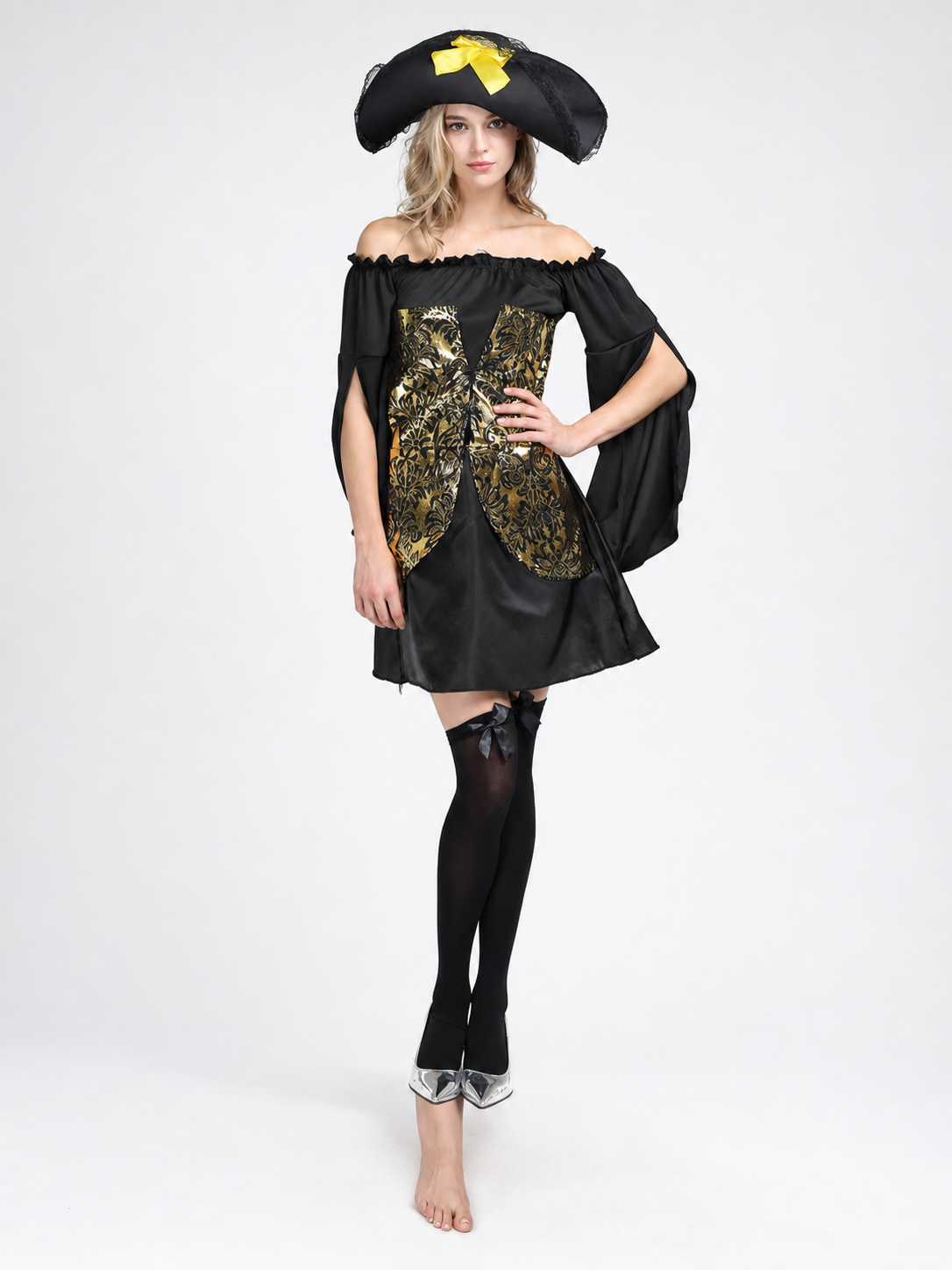 Pirate-Style Costume with Hat and Dress