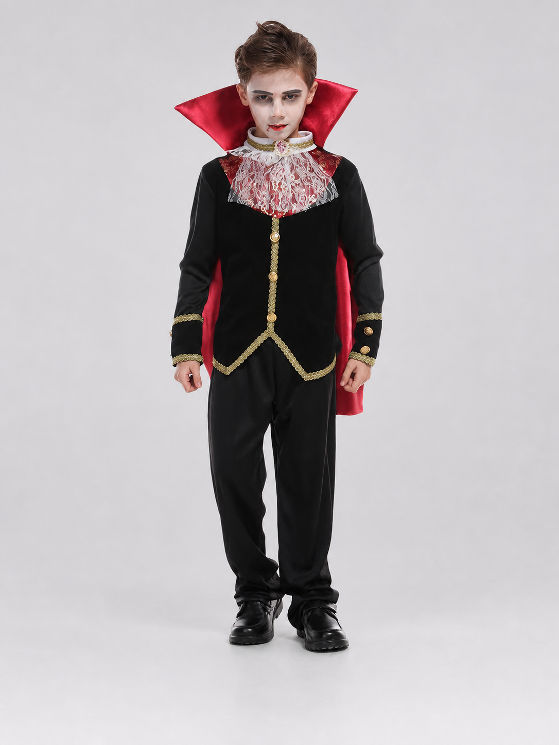 Vampire Costume with Cape and Pants