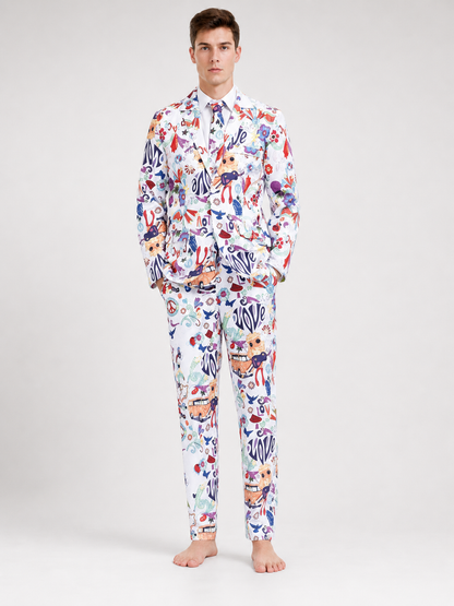 Printed Party Suit, Jacket and Pants