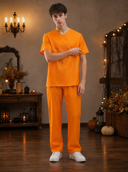Prison-Style Costume Set