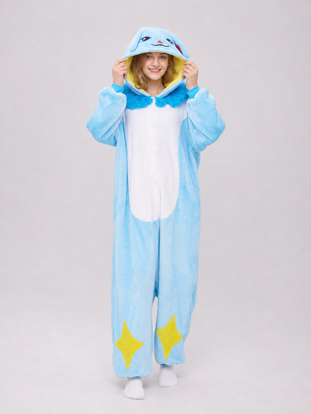 Hooded kigurumi jumpsuit for parties